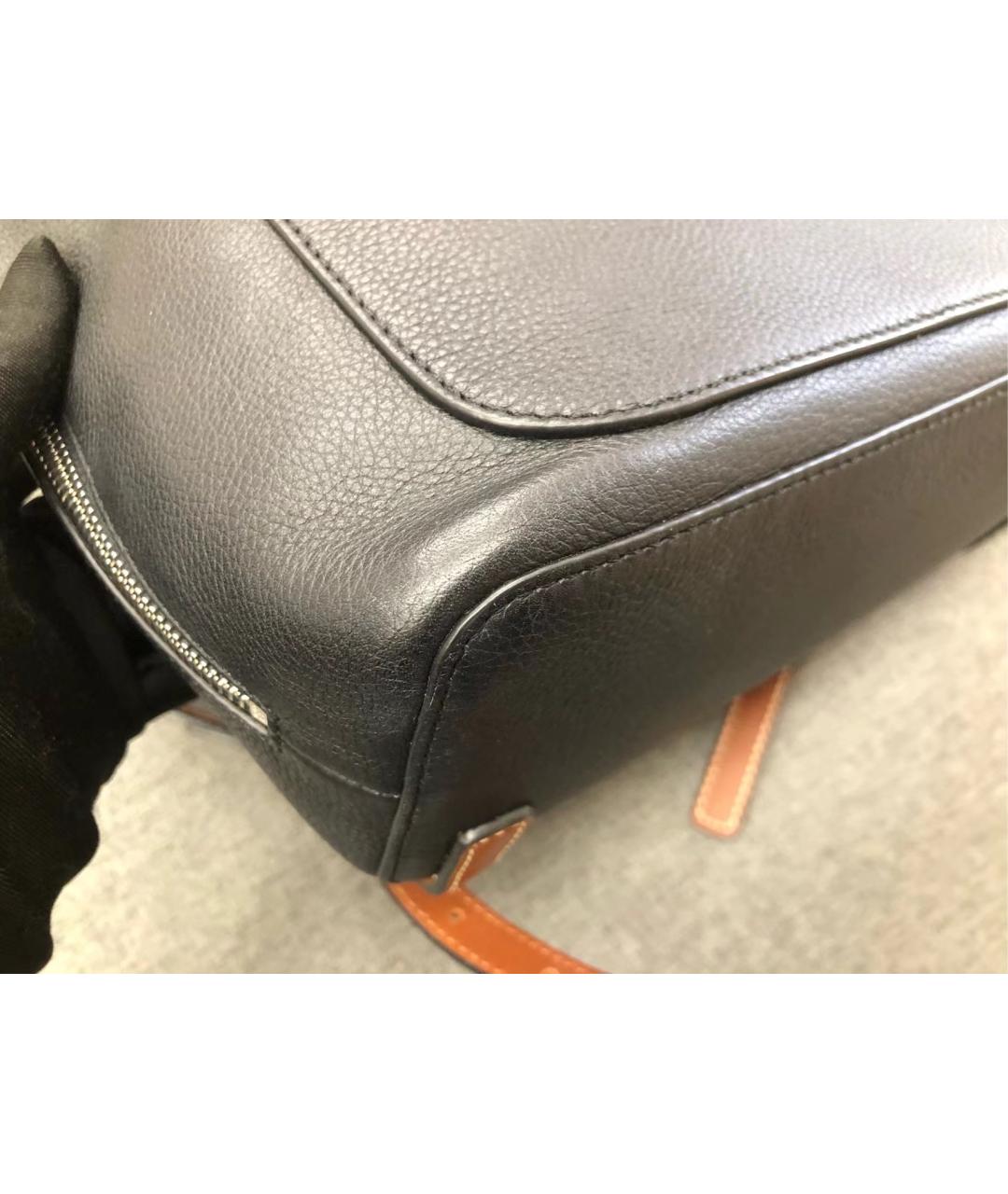 LOEWE Черный кожаный рюкзак, фото 8