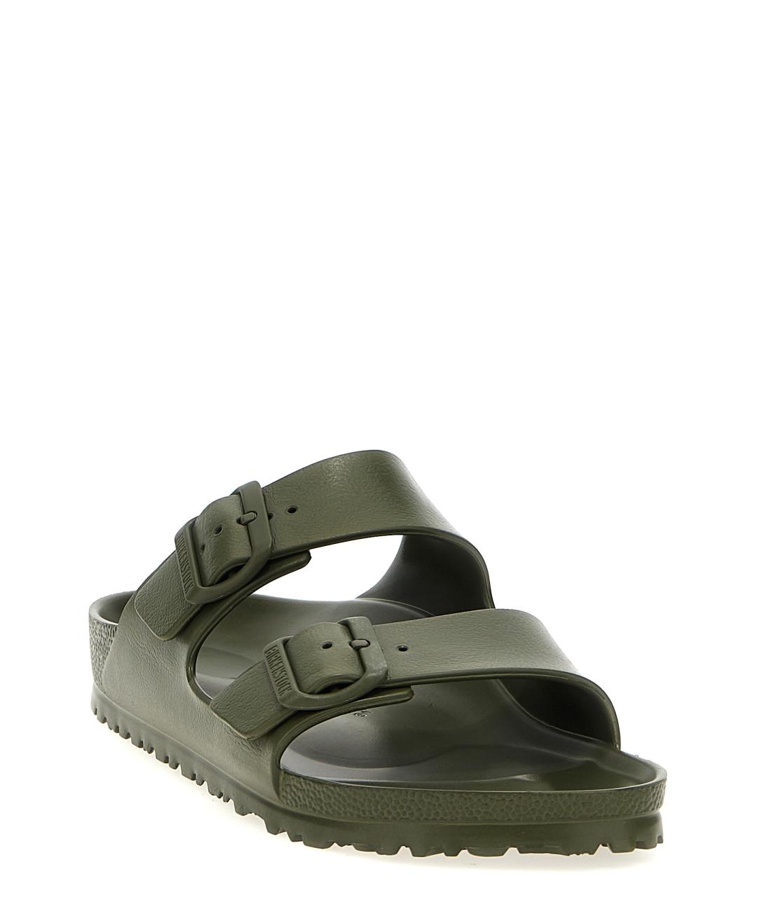 BIRKENSTOCK Зеленые синтетические шлепанцы, фото 2