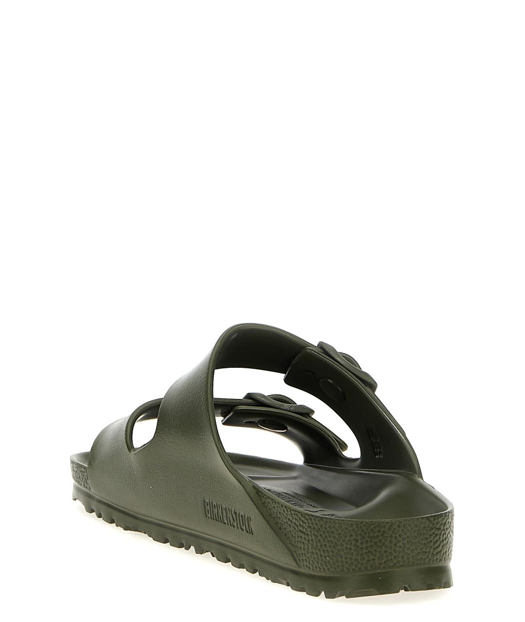 BIRKENSTOCK Зеленые синтетические шлепанцы, фото 3