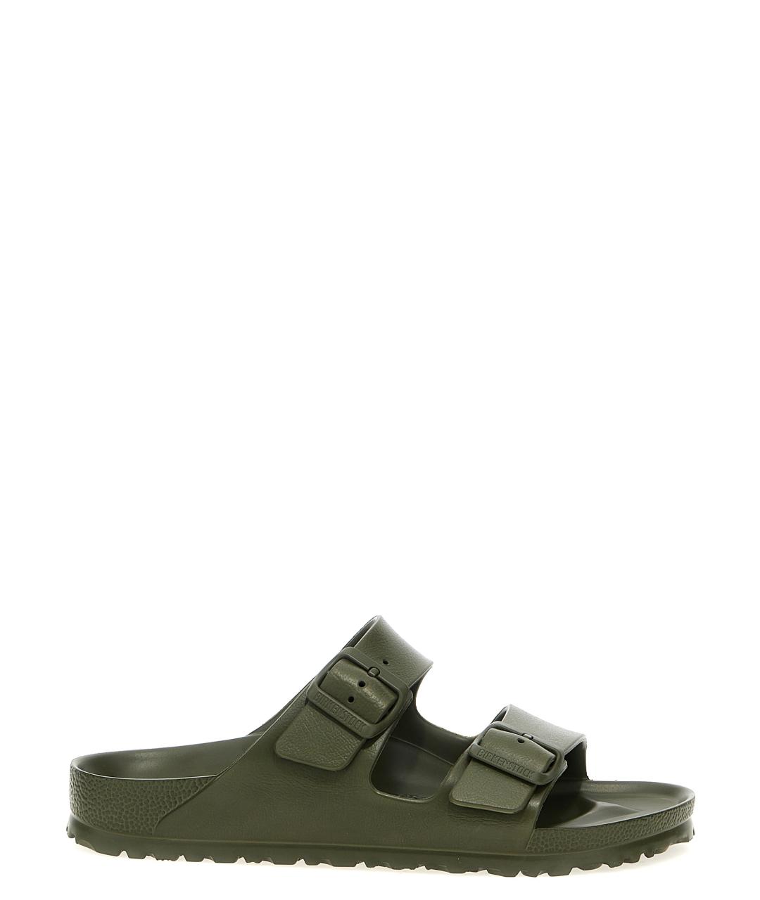 BIRKENSTOCK Зеленые синтетические шлепанцы, фото 1