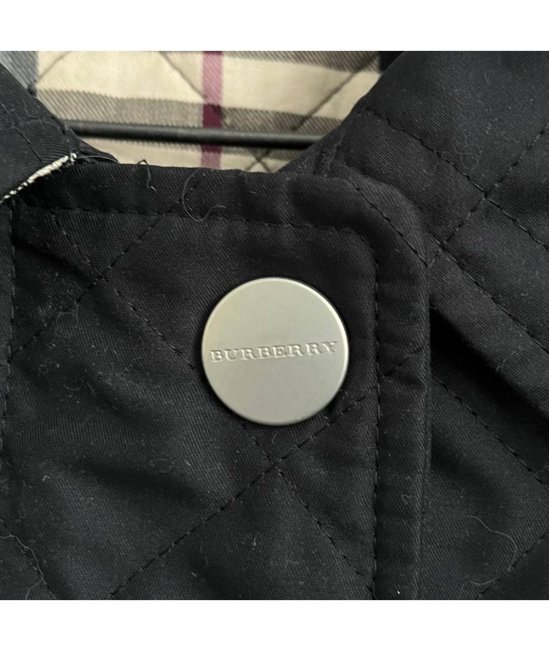 BURBERRY Синяя полиэстеровая куртка, фото 4