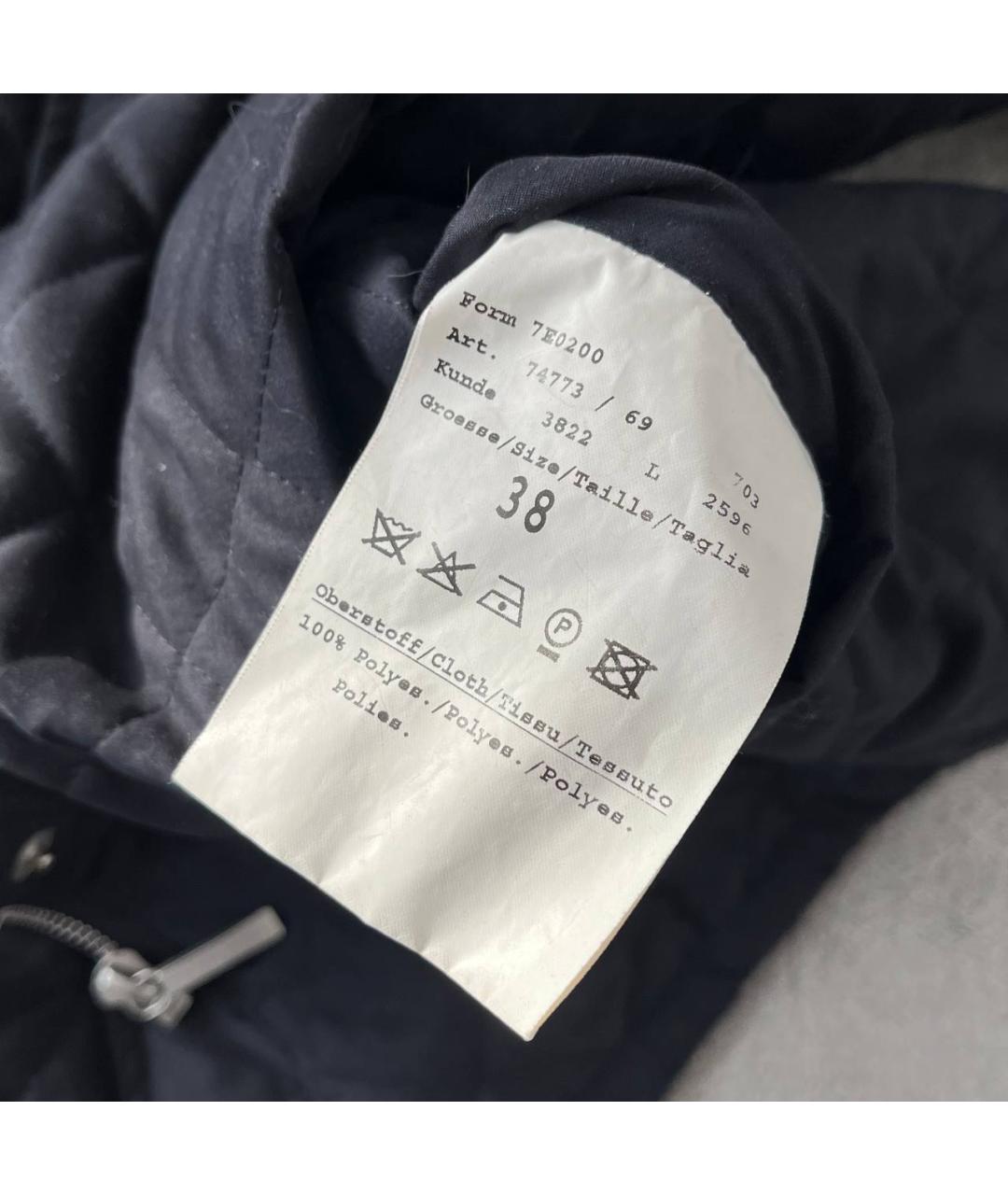 BURBERRY Синяя полиэстеровая куртка, фото 9