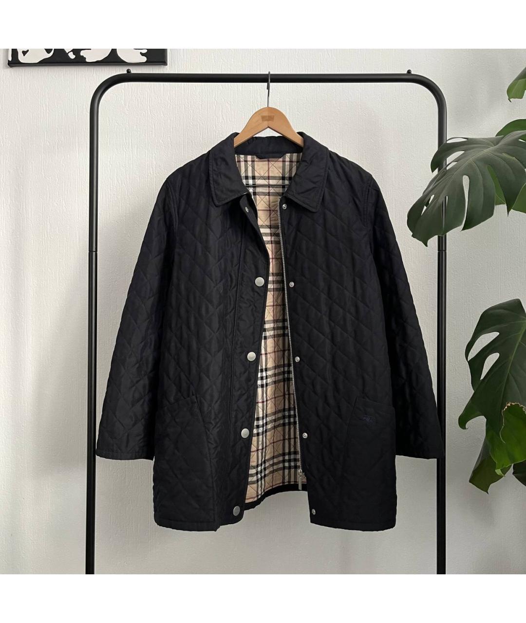 BURBERRY Синяя полиэстеровая куртка, фото 10