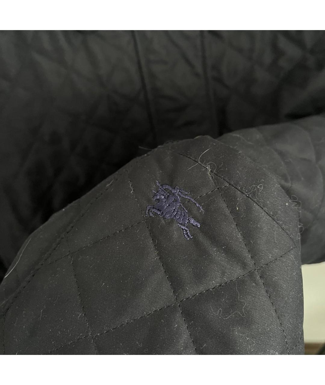 BURBERRY Синяя полиэстеровая куртка, фото 5