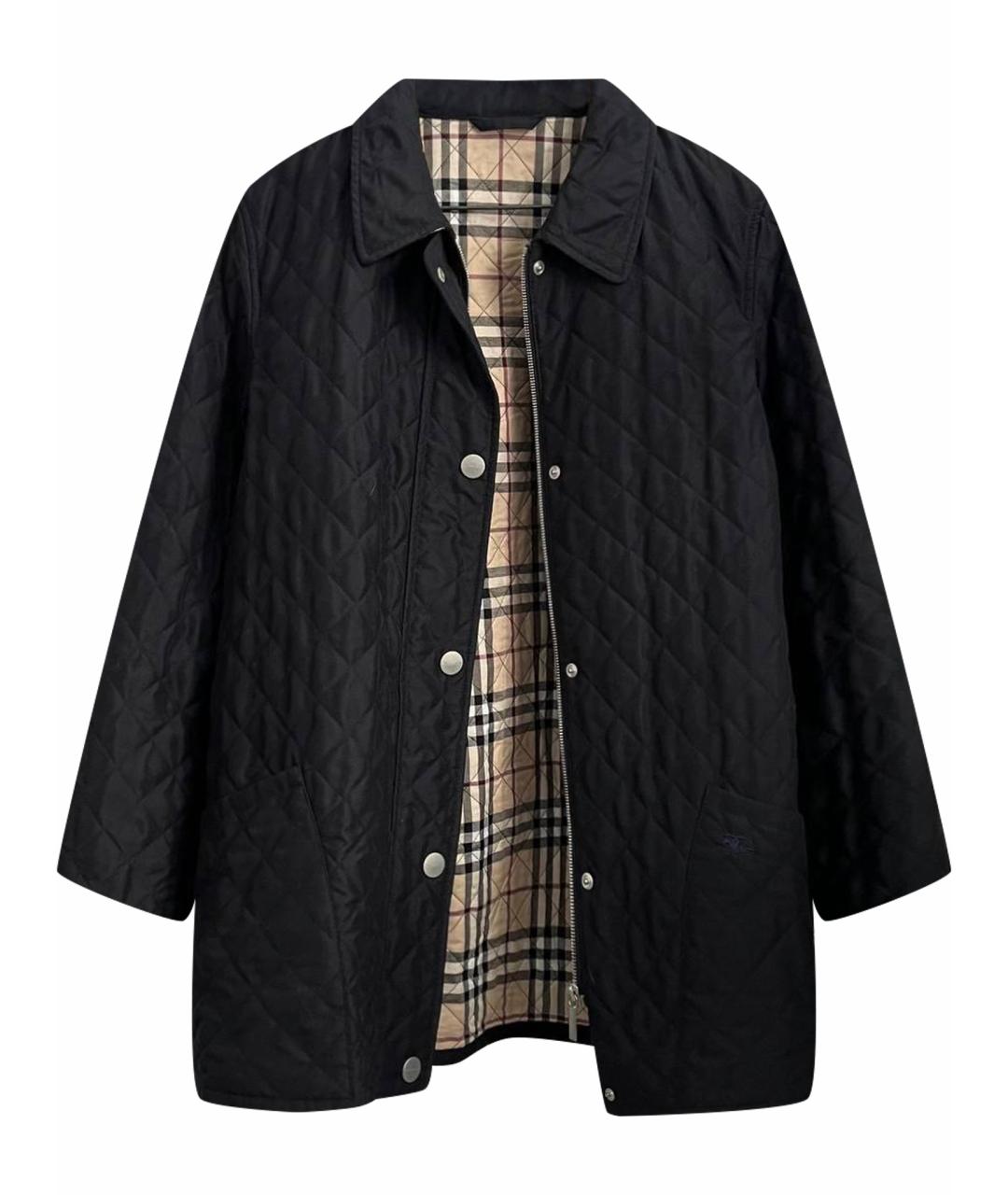 BURBERRY Синяя полиэстеровая куртка, фото 1