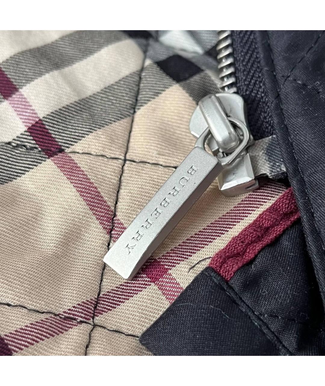 BURBERRY Синяя полиэстеровая куртка, фото 7