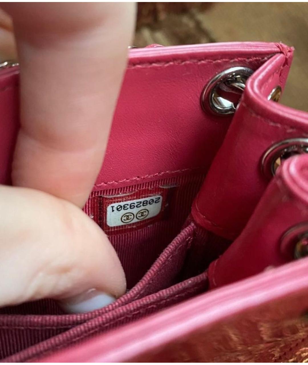 CHANEL Красная сумка через плечо из лакированной кожи, фото 4