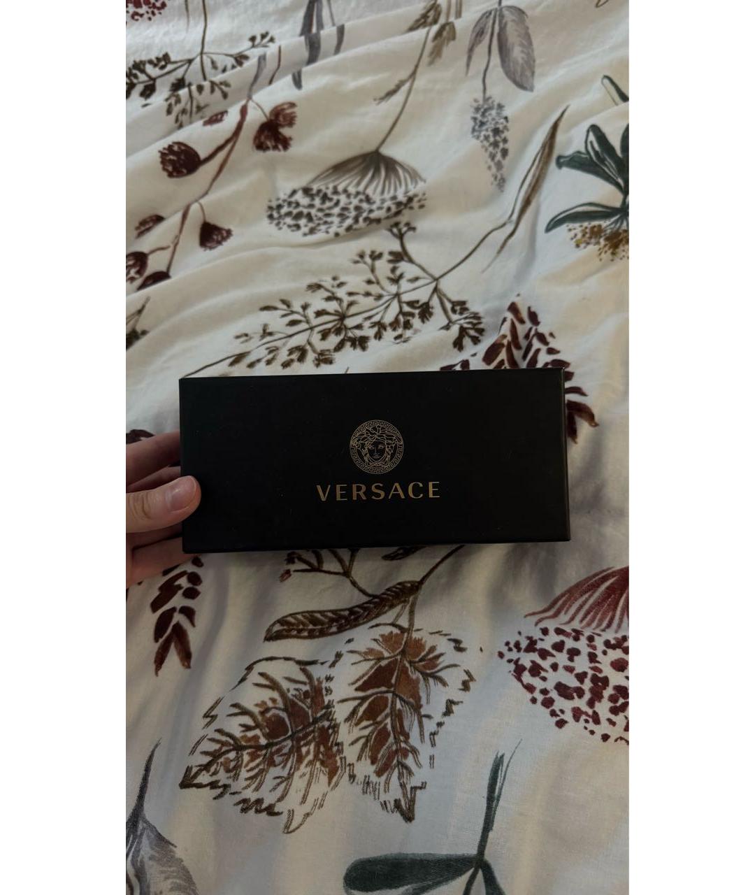 VERSACE Белые пластиковые солнцезащитные очки, фото 4