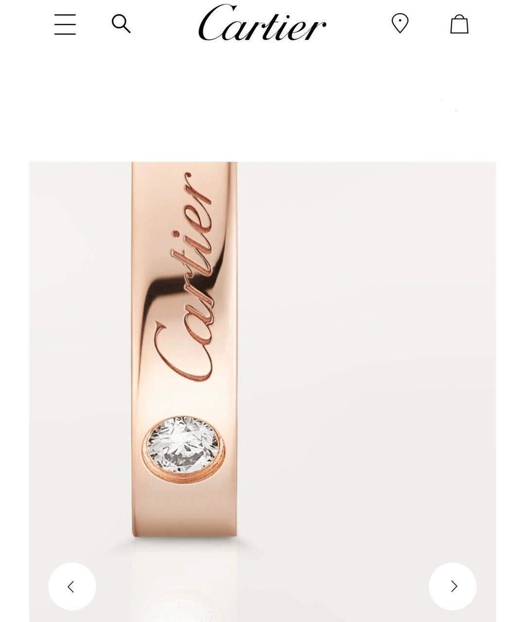 CARTIER Золотое кольцо из розового золота, фото 5