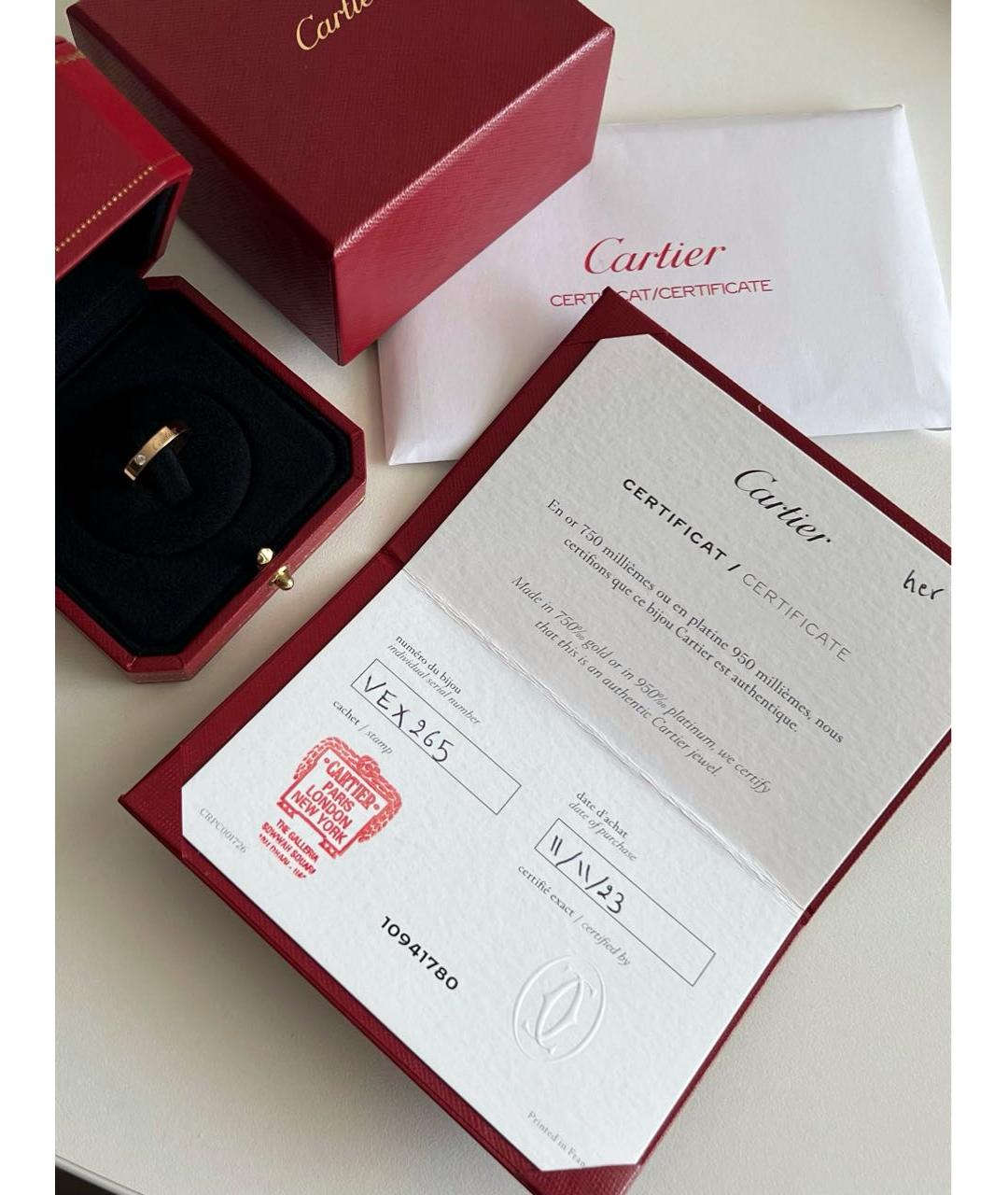 CARTIER Золотое кольцо из розового золота, фото 7