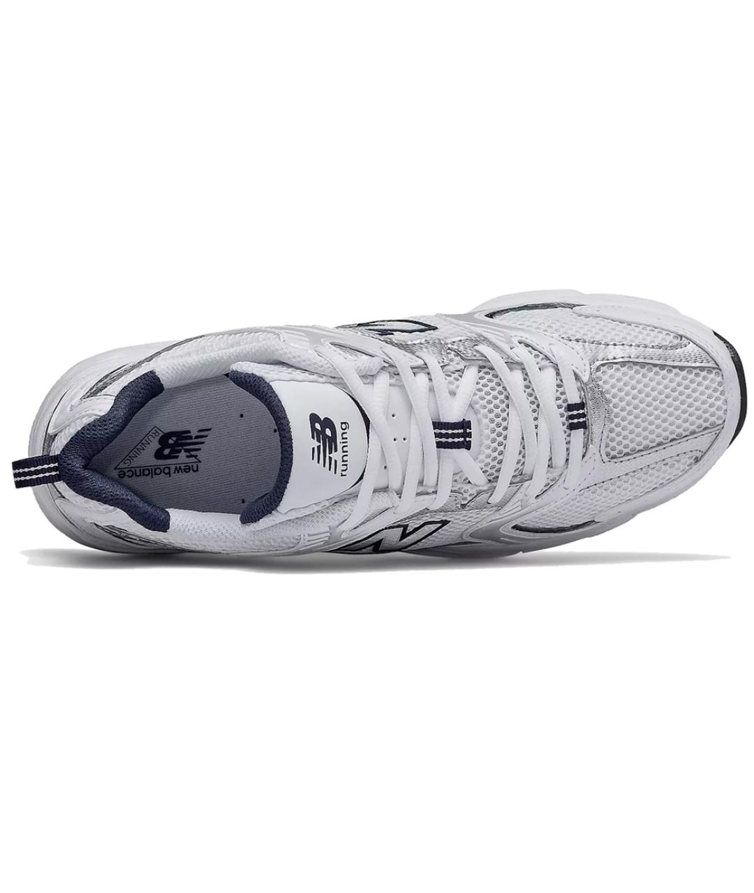 NEW BALANCE Черные кожаные низкие кроссовки / кеды, фото 3