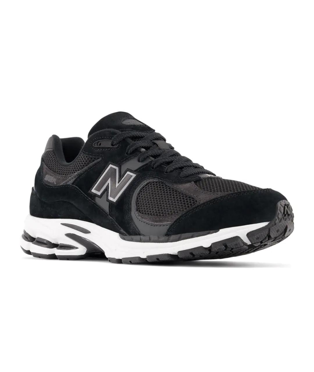NEW BALANCE Черные кожаные низкие кроссовки / кеды, фото 5