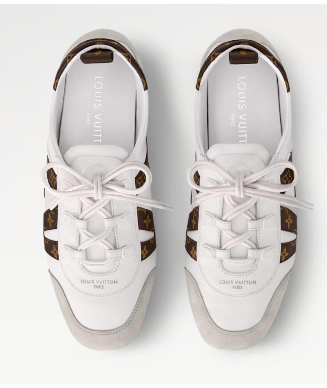LOUIS VUITTON Белые кожаные кеды, фото 3