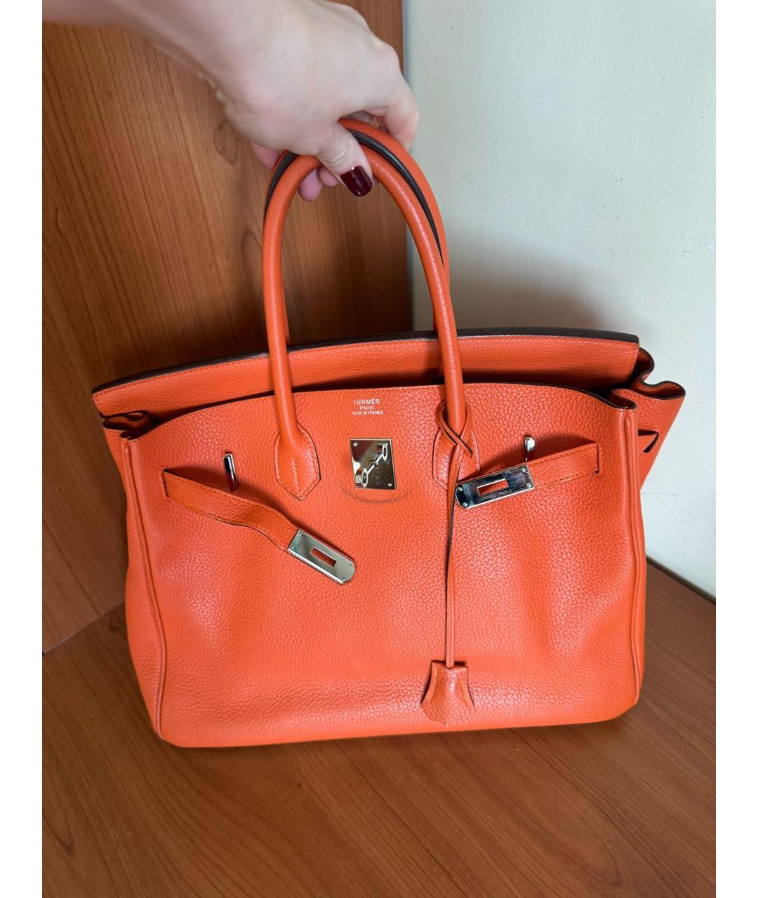 HERMES Мульти кожаная сумка с короткими ручками, фото 8