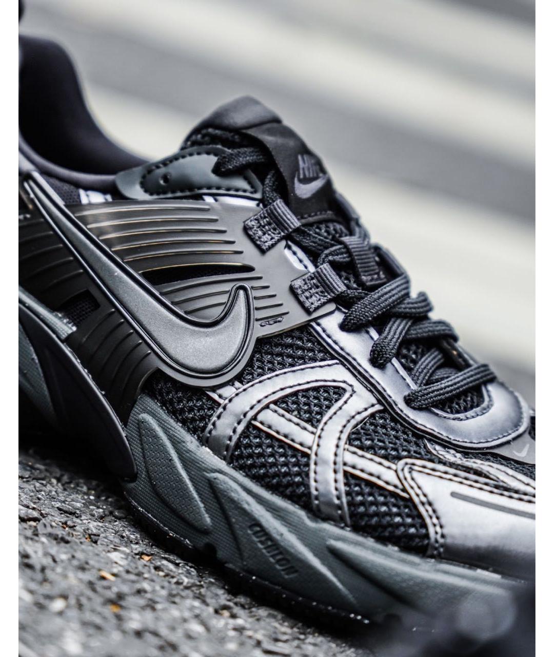 NIKE Черные текстильные низкие кроссовки / кеды, фото 6