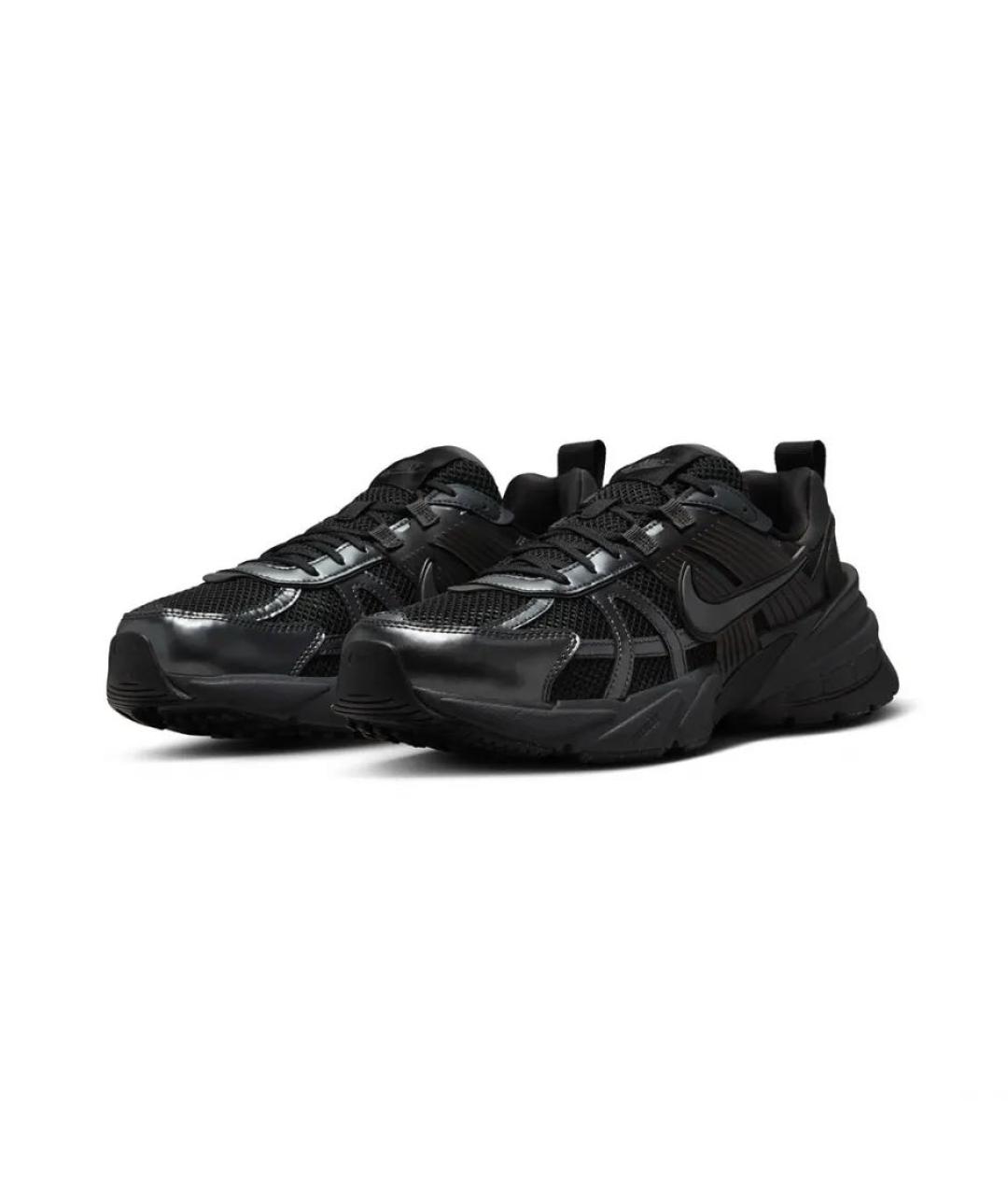 NIKE Черные текстильные низкие кроссовки / кеды, фото 2
