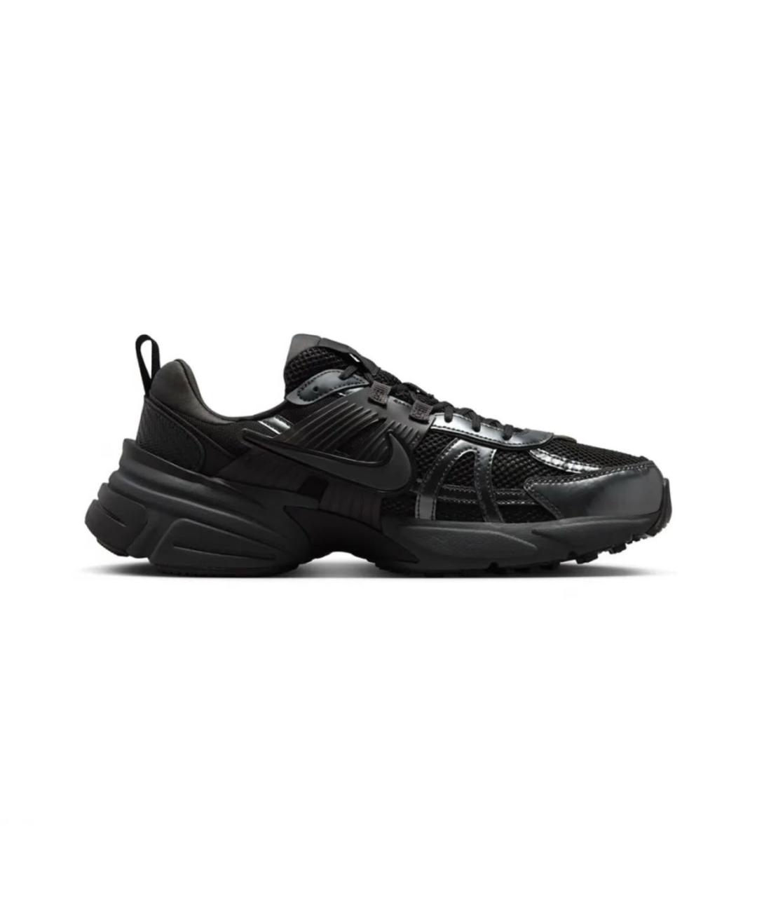 NIKE Черные текстильные низкие кроссовки / кеды, фото 1