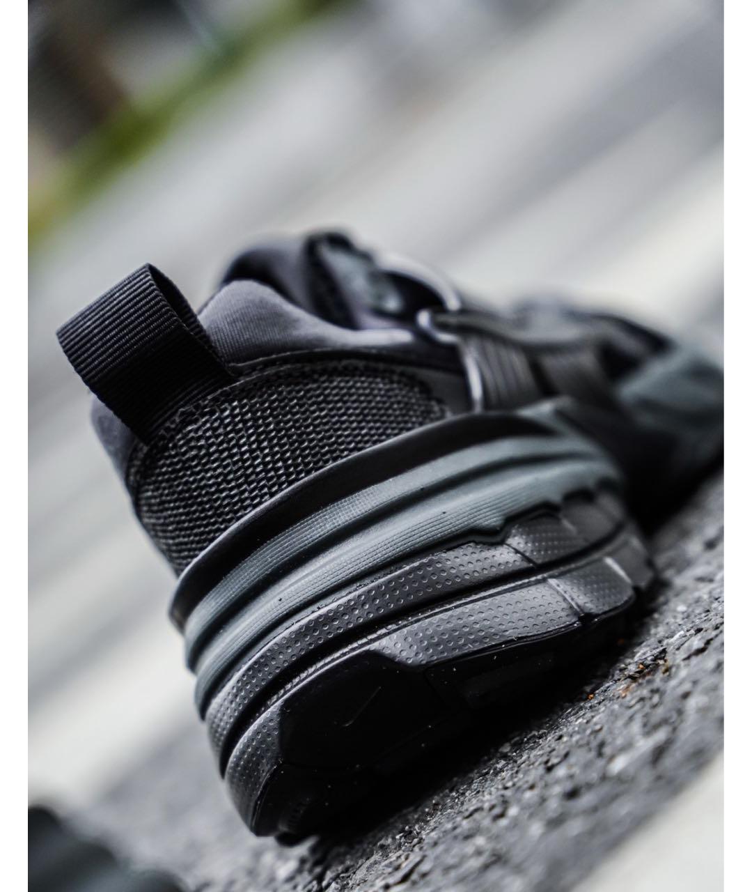 NIKE Черные текстильные низкие кроссовки / кеды, фото 7