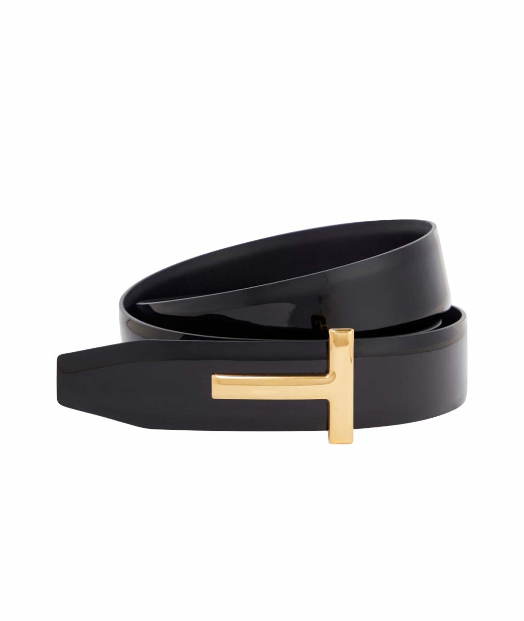 TOM FORD Черный кожаный ремень, фото 1