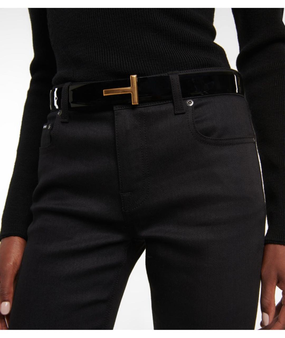 TOM FORD Черный кожаный ремень, фото 3