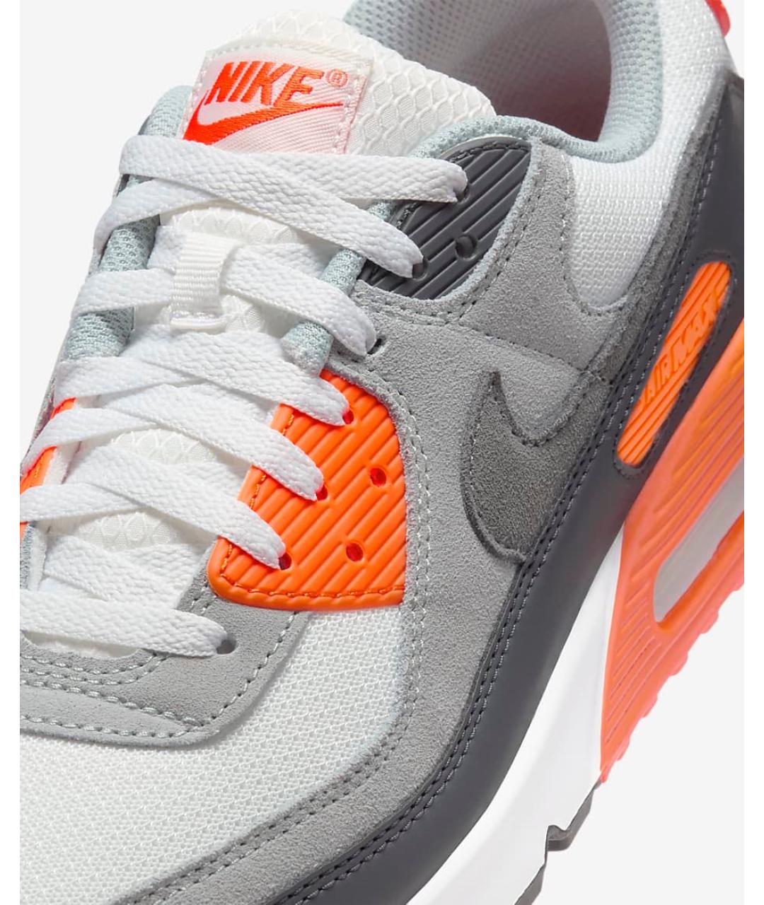 NIKE Оранжевое кожаные низкие кроссовки / кеды, фото 5