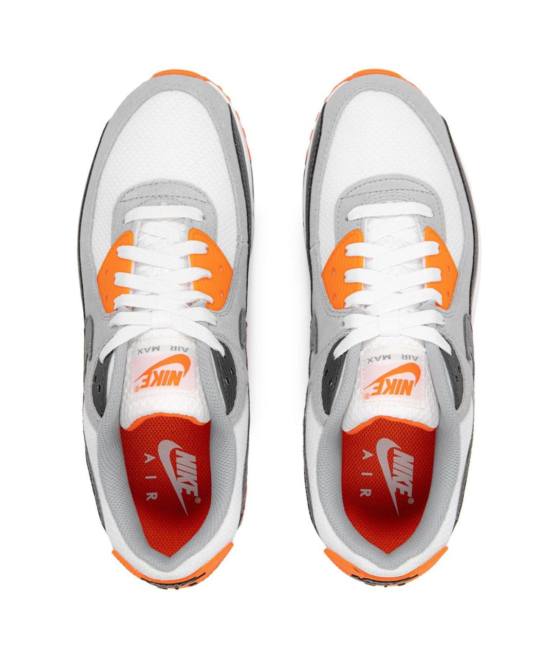 NIKE Оранжевое кожаные низкие кроссовки / кеды, фото 3