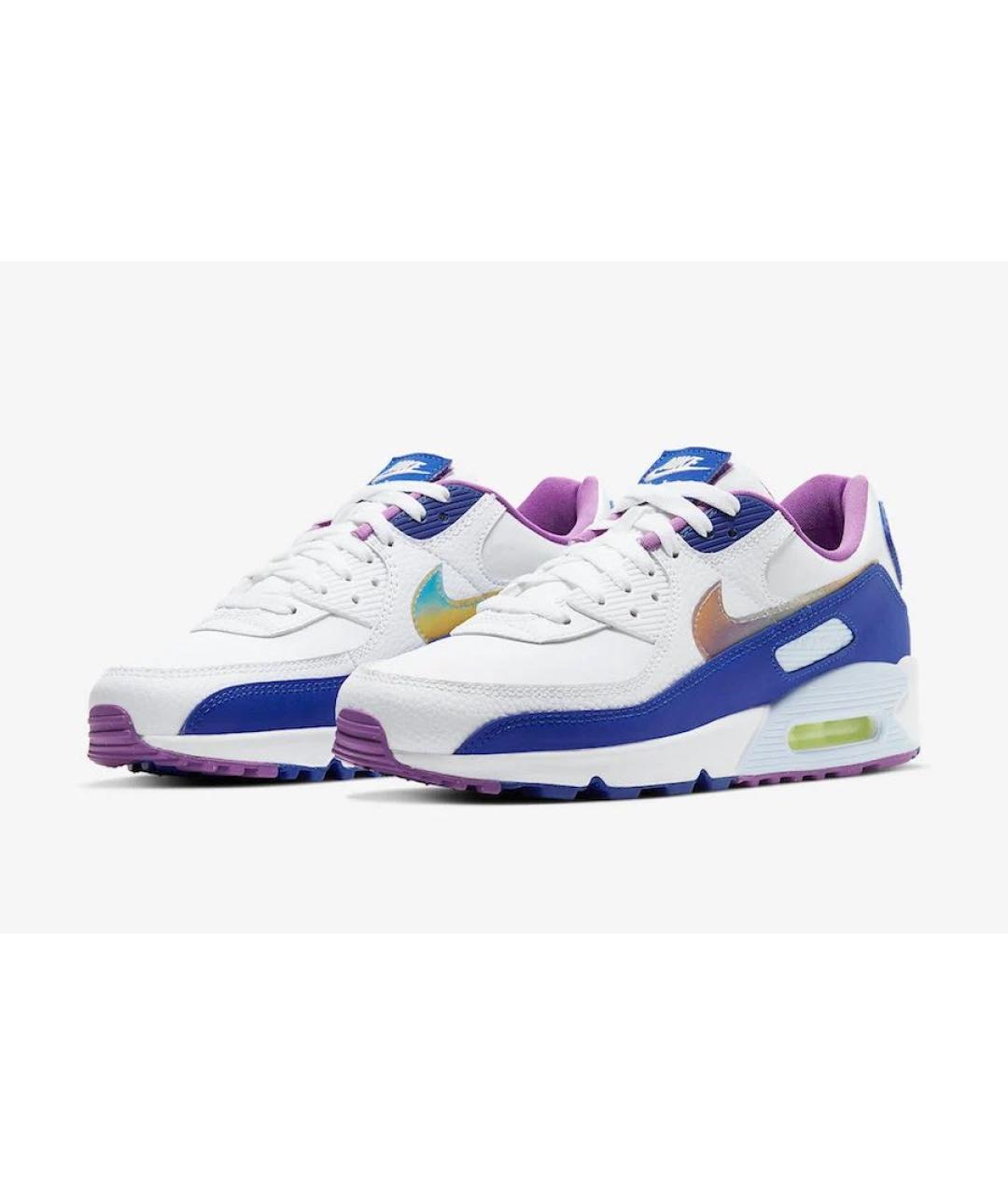 NIKE Белые кожаные низкие кроссовки / кеды, фото 2