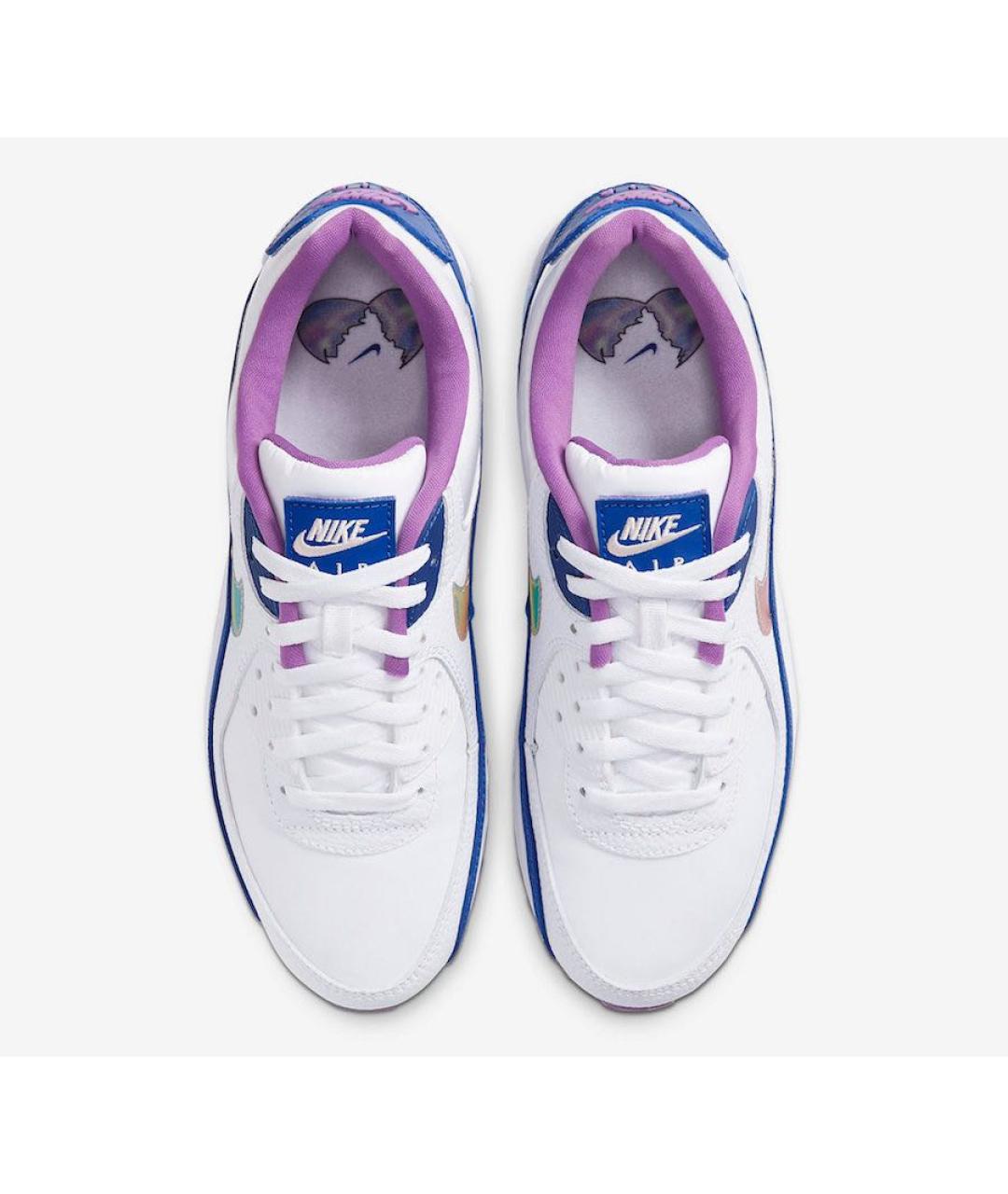 NIKE Белые кожаные низкие кроссовки / кеды, фото 3