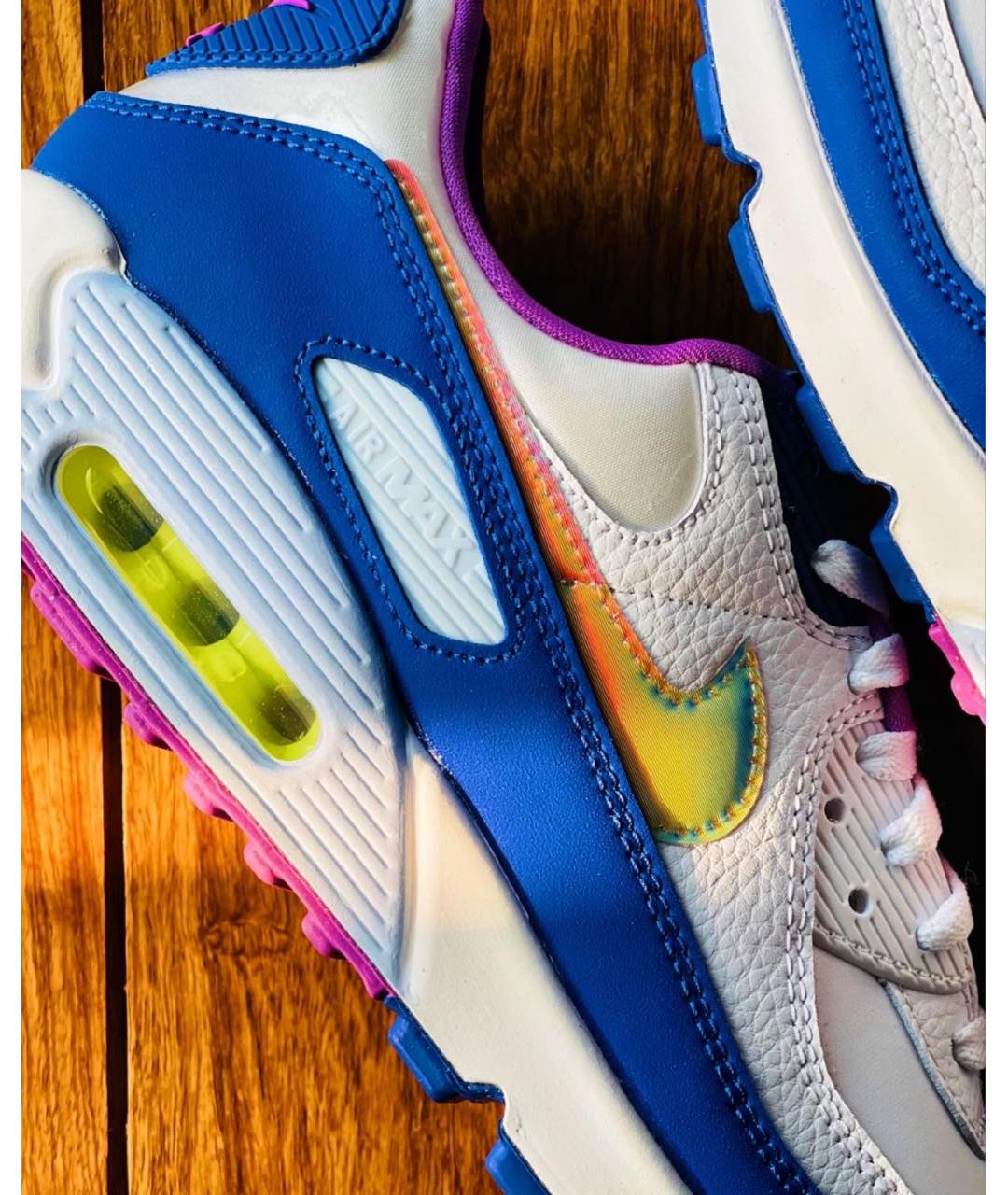 NIKE Белые кожаные низкие кроссовки / кеды, фото 8