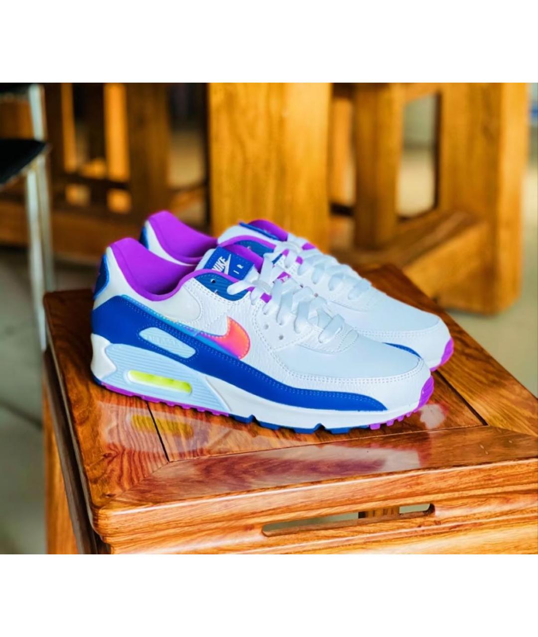 NIKE Белые кожаные низкие кроссовки / кеды, фото 5