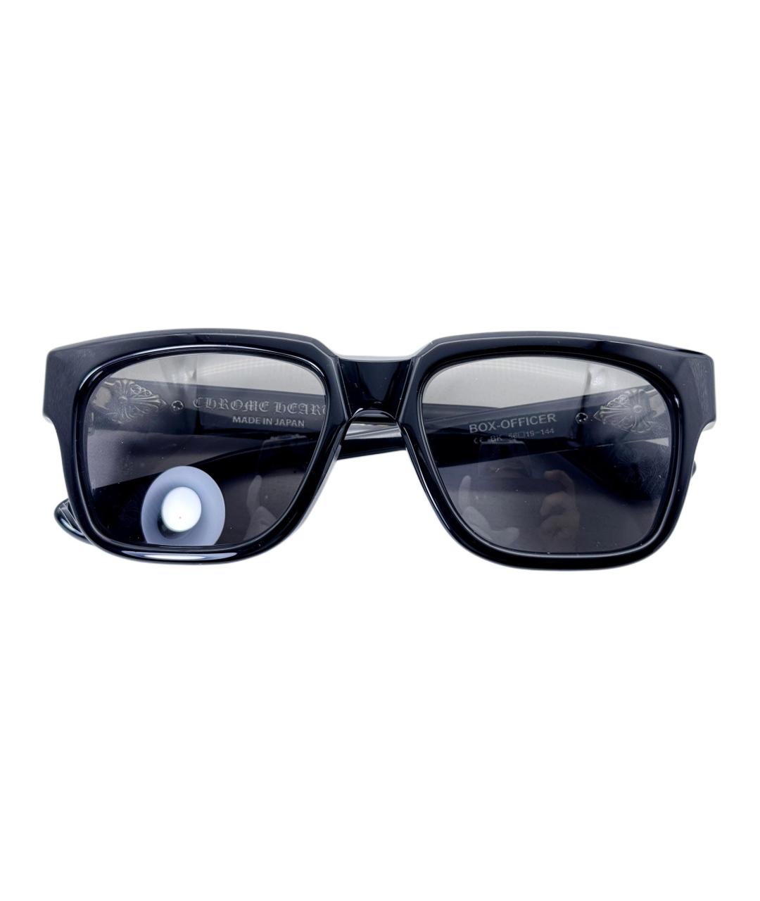 CHROME HEARTS Черные пластиковые солнцезащитные очки, фото 3