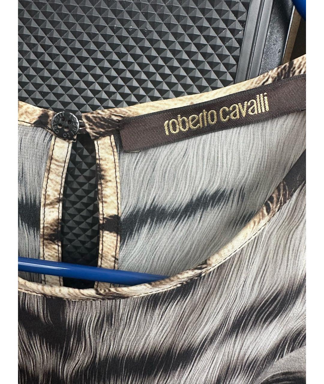 ROBERTO CAVALLI Шелковая блузы, фото 4