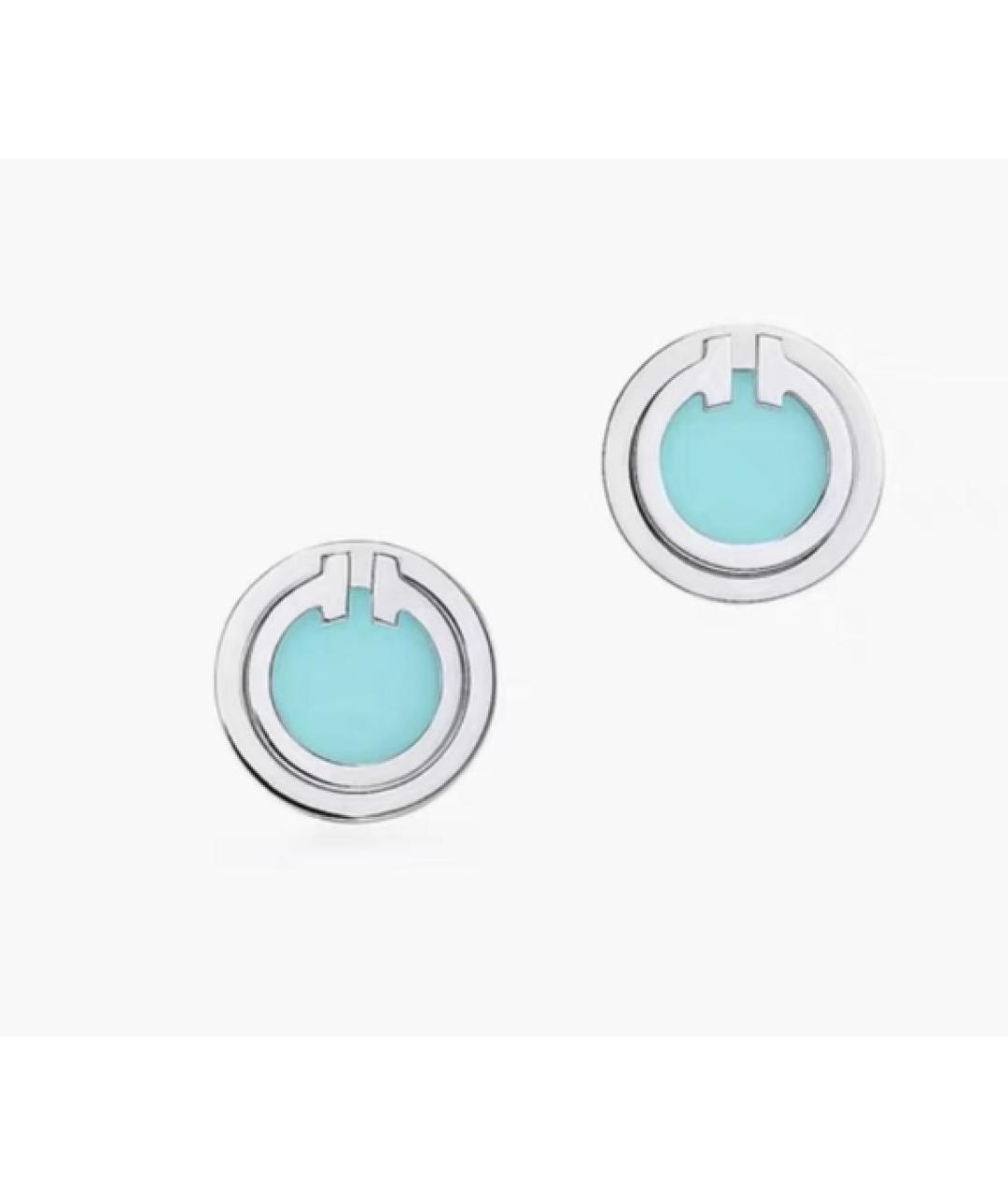 TIFFANY&CO Бирюзовые деревянные серьги, фото 1