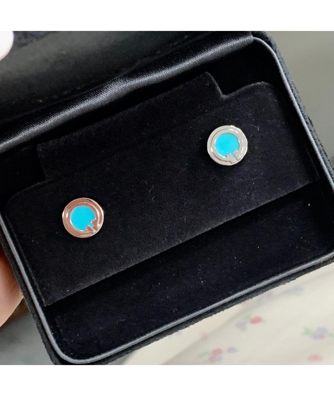 TIFFANY&CO Бирюзовые деревянные серьги, фото 5