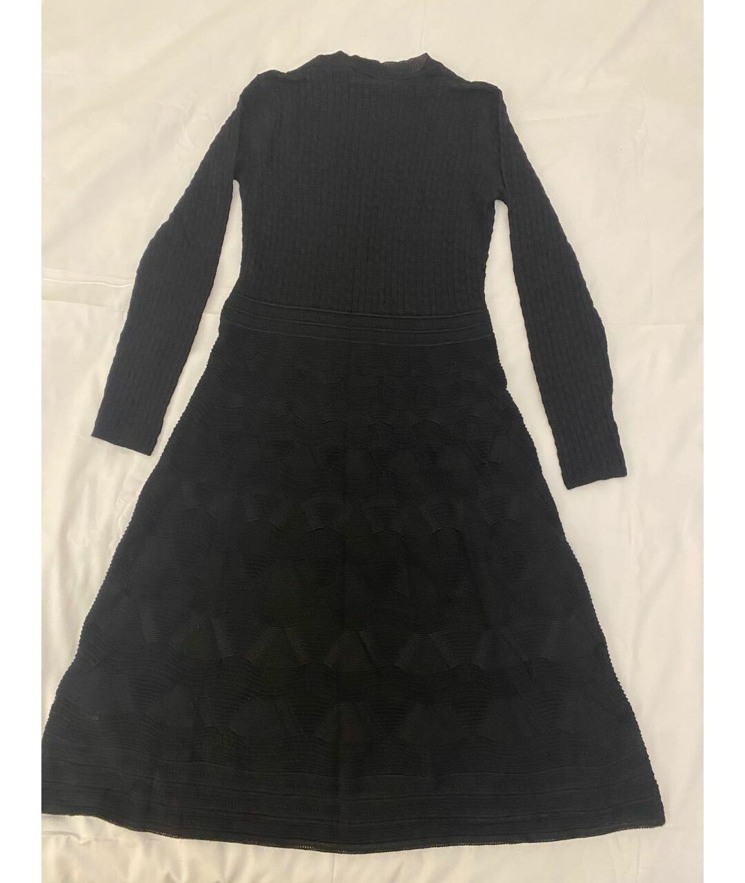 M MISSONI Черное шерстяное повседневное платье, фото 2