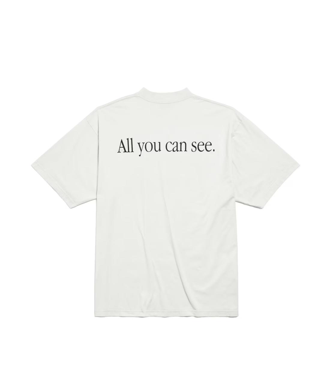 BALENCIAGA Белая футболка, фото 2