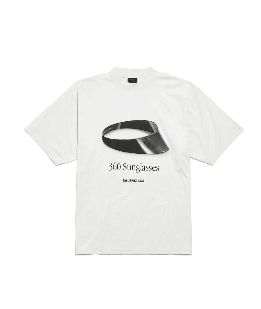 BALENCIAGA Белая футболка, фото 1