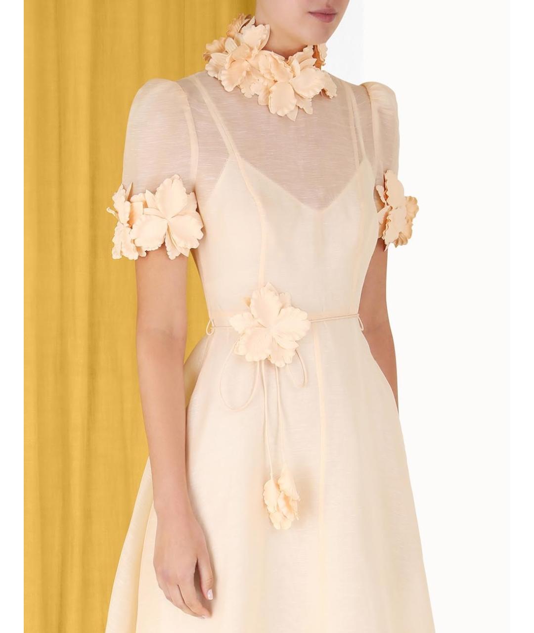 ZIMMERMANN Бежевое платье, фото 4