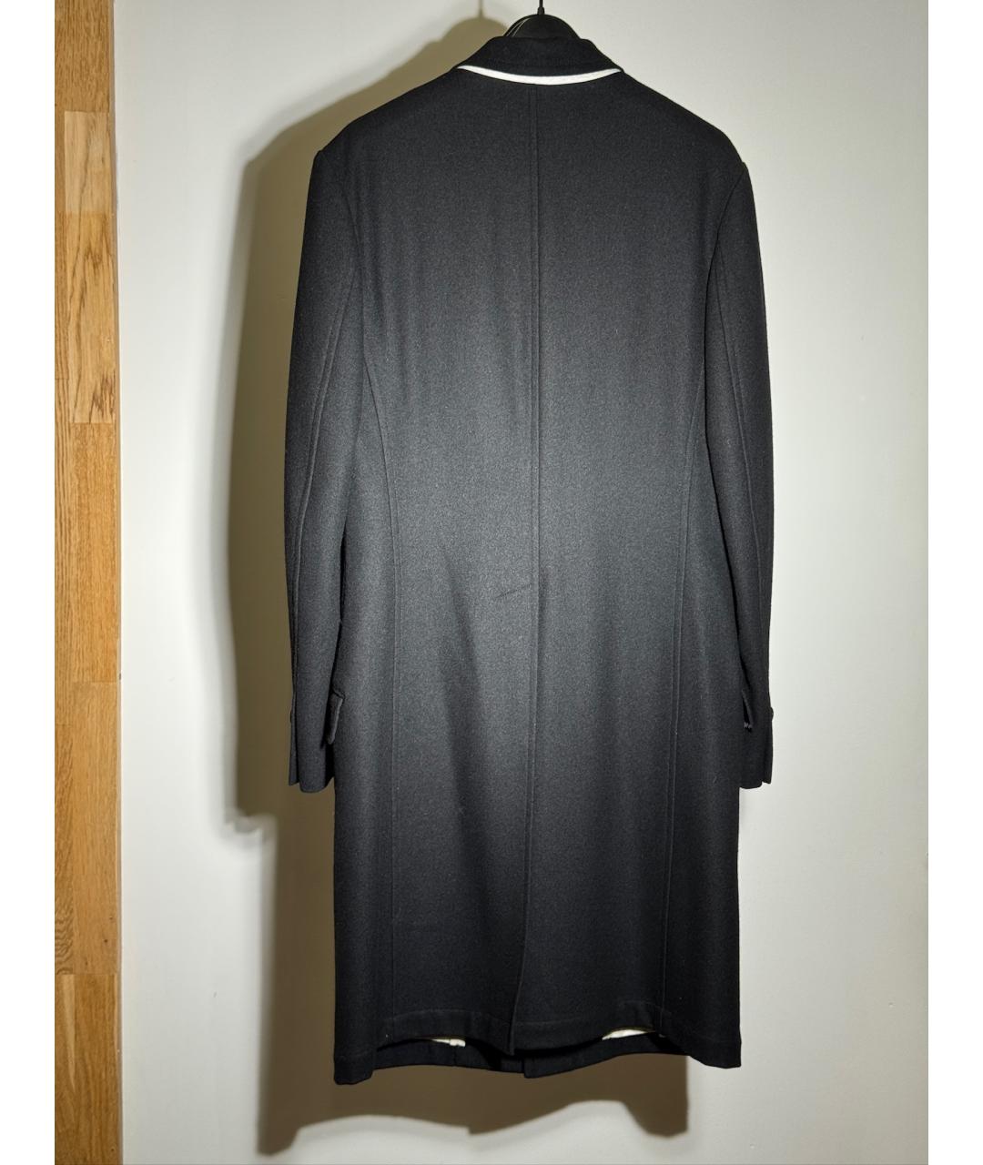 YOHJI YAMAMOTO Черное шерстяное пальто, фото 2