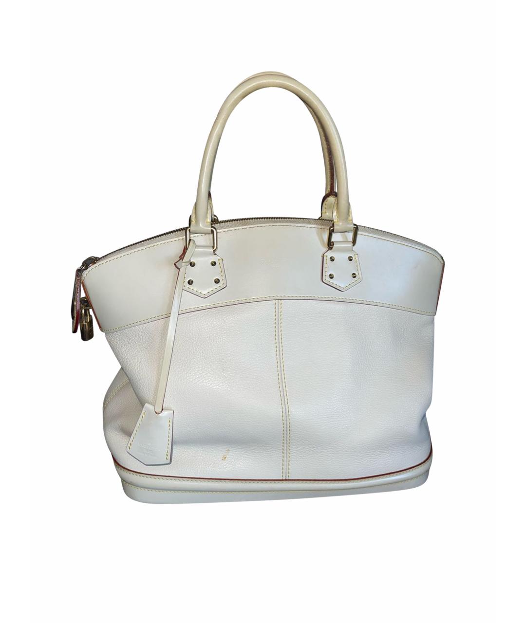 LOUIS VUITTON Бежевая кожаная сумка через плечо, фото 1