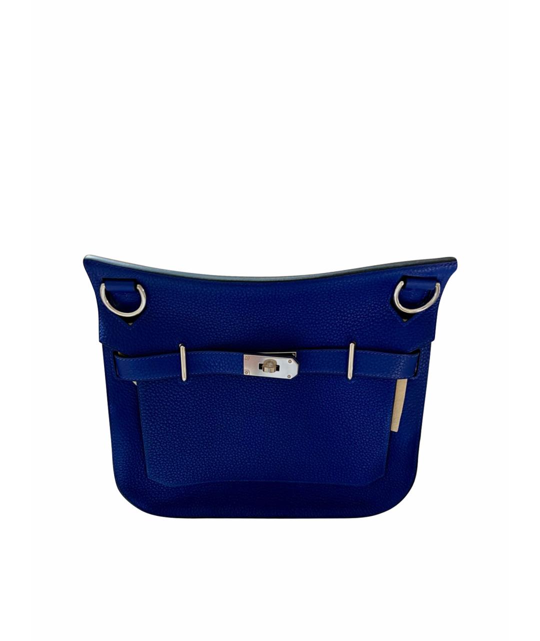 HERMES Синяя кожаная сумка через плечо, фото 1