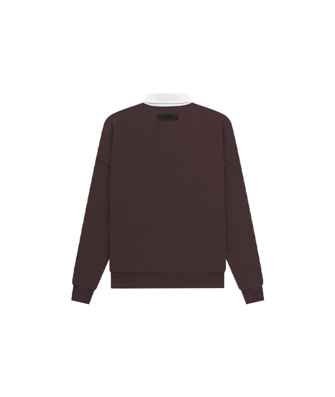 FEAR OF GOD ESSENTIALS Фиолетовое хлопковое поло с длинным рукавом, фото 2