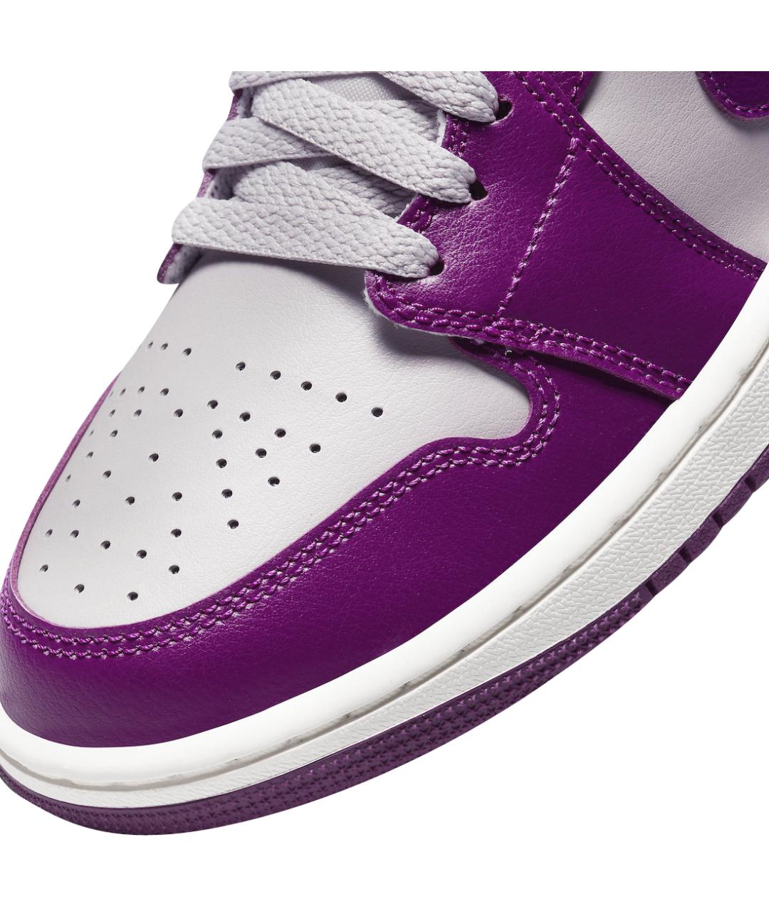JORDAN Фиолетовые кожаные кроссовки, фото 8