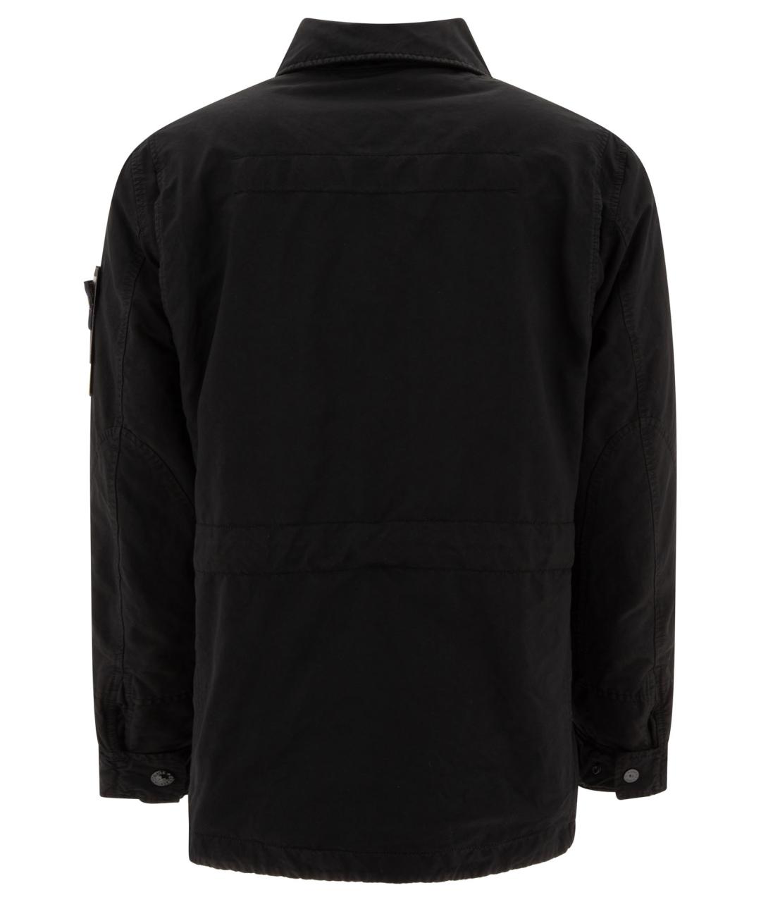 STONE ISLAND Черная полиэстеровая куртка, фото 2
