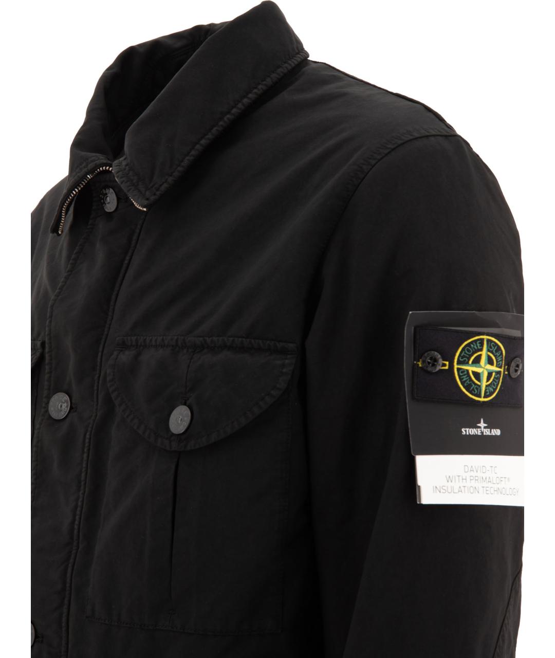 STONE ISLAND Черная полиэстеровая куртка, фото 4