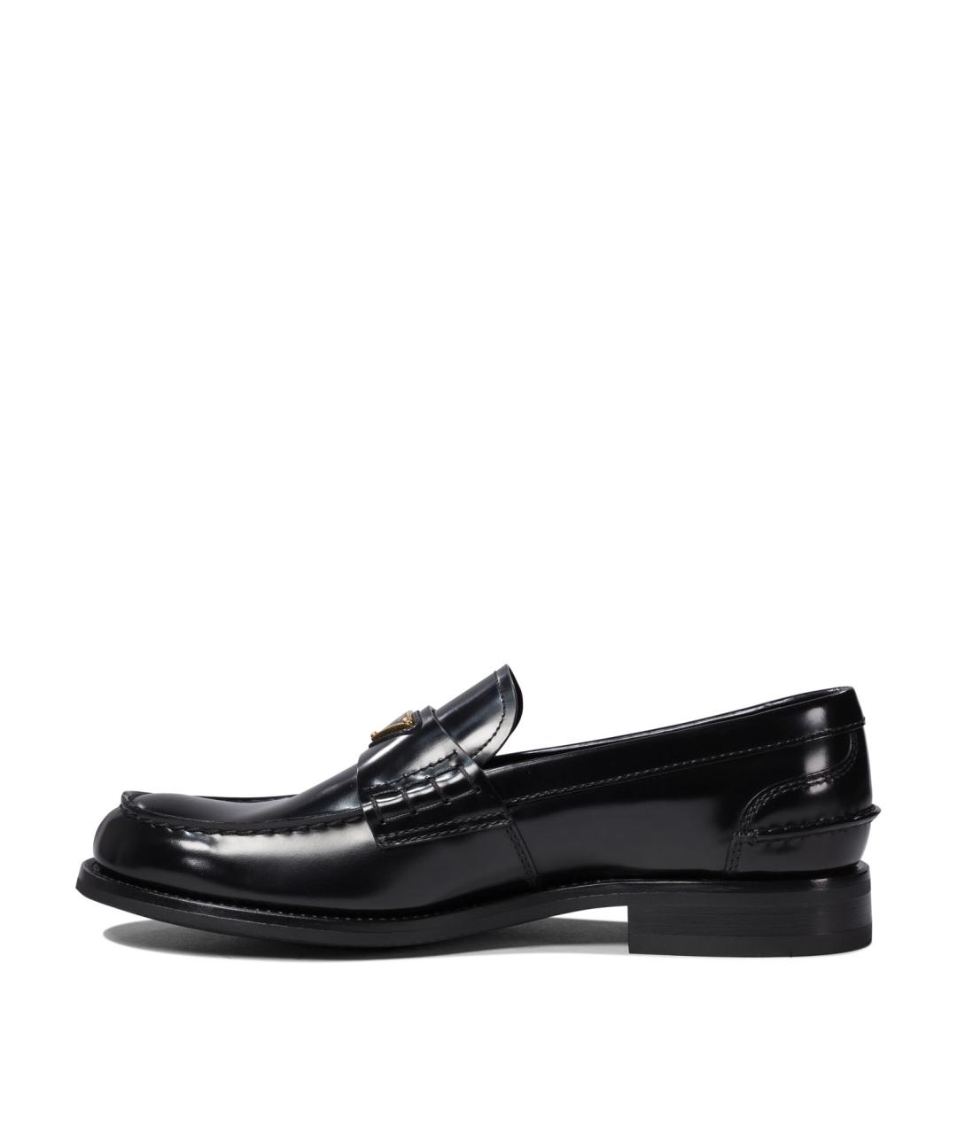 PRADA Черные лоферы из лакированной кожи, фото 3