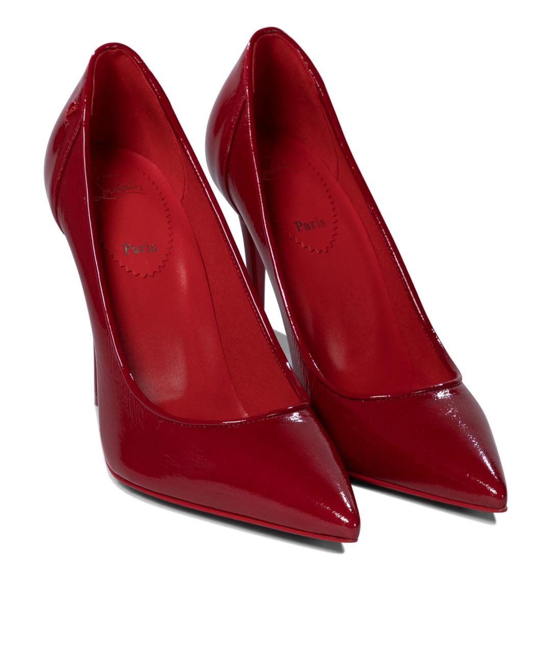 CHRISTIAN LOUBOUTIN Красные кожаные туфли, фото 2