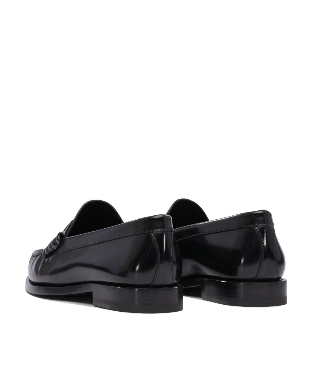 CELINE Черные лоферы из лакированной кожи, фото 4