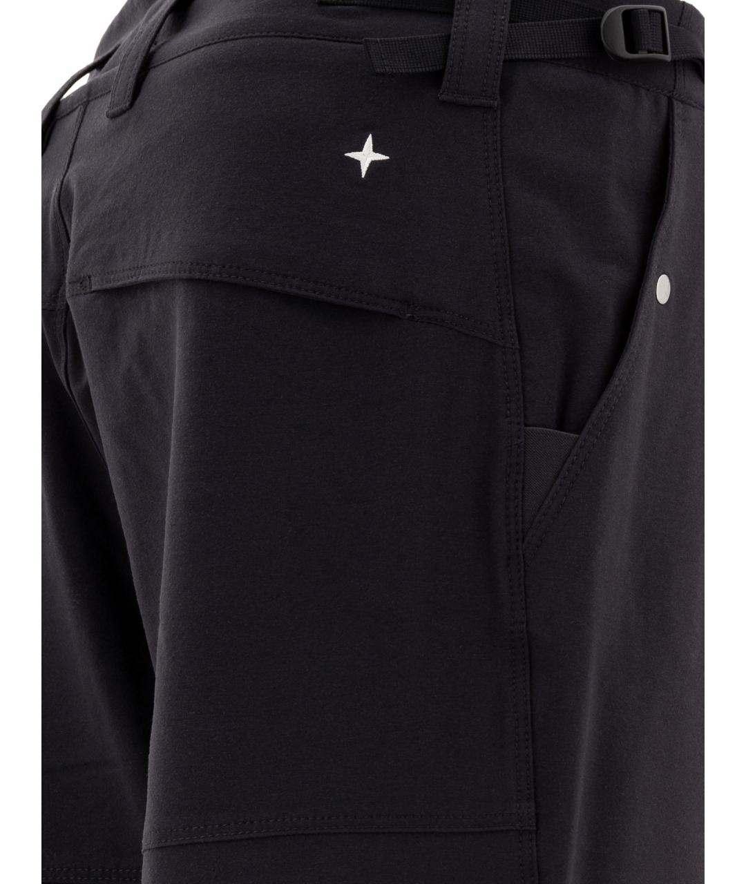 STONE ISLAND Темно-синие шерстяные повседневные брюки, фото 4