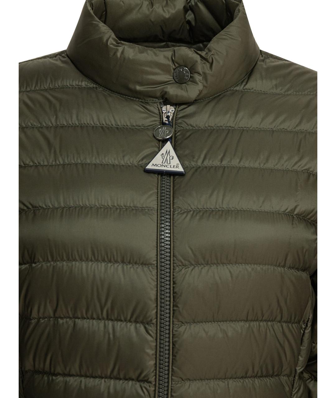 MONCLER Зеленая полиамидовая куртка, фото 3